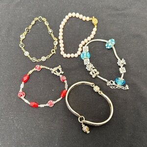 Elegant Silver and Gold Women's Bracelet Set